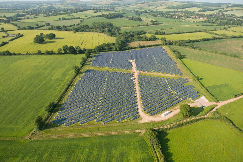 Aerial view of Solar Farm